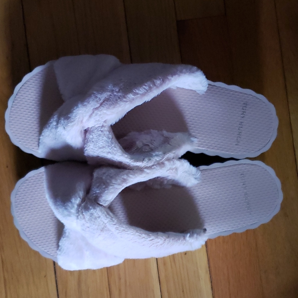 Tory Burch Faux Fur Platform Slides - image 1